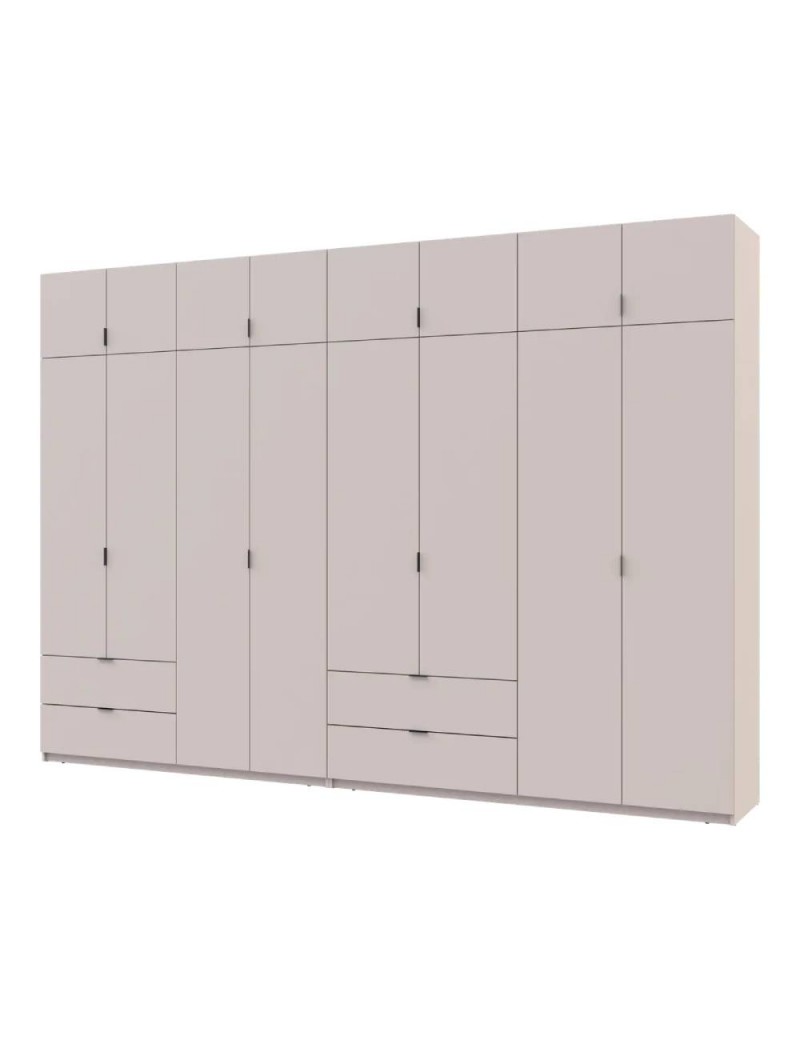 Шафа для одягу Doros Лукас Кашемір 4+4 ДСП 340х50х240 DRS-011721 (42005140)