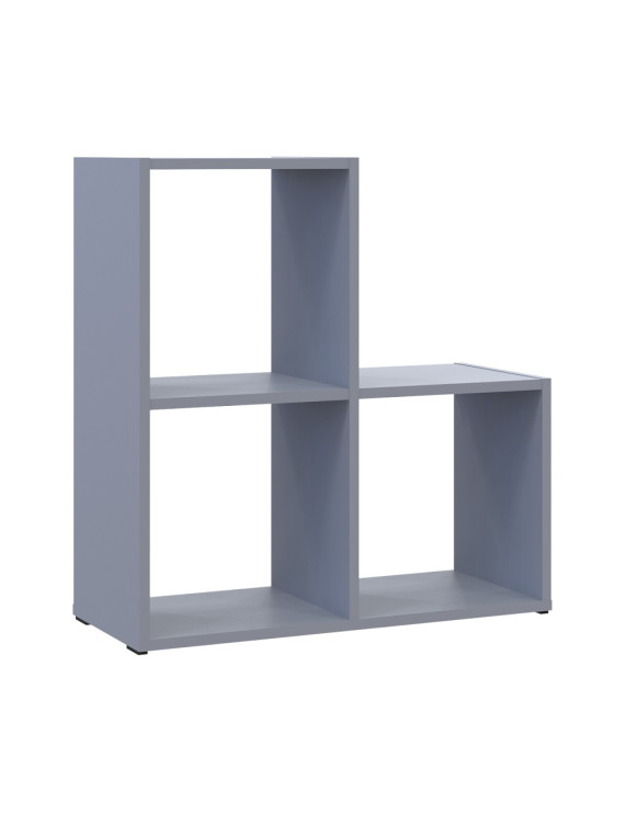 Стелаж Doros Степ 2х2 Сірий відкритий 69х28.8х71.4 DRS-011773 (41516177)