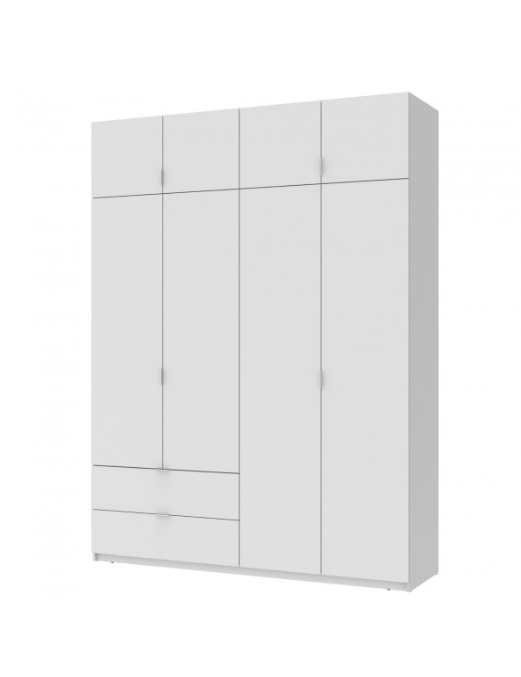 Шафа розпашна с антресолью Doros Лукас 180х50х240 см Білий (DRS-011191)