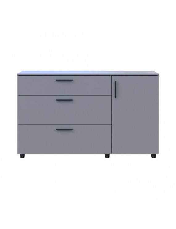 Комод Doros Торн Сірий 3Ш/1Д 135х51.6х80 (DRS-012107)