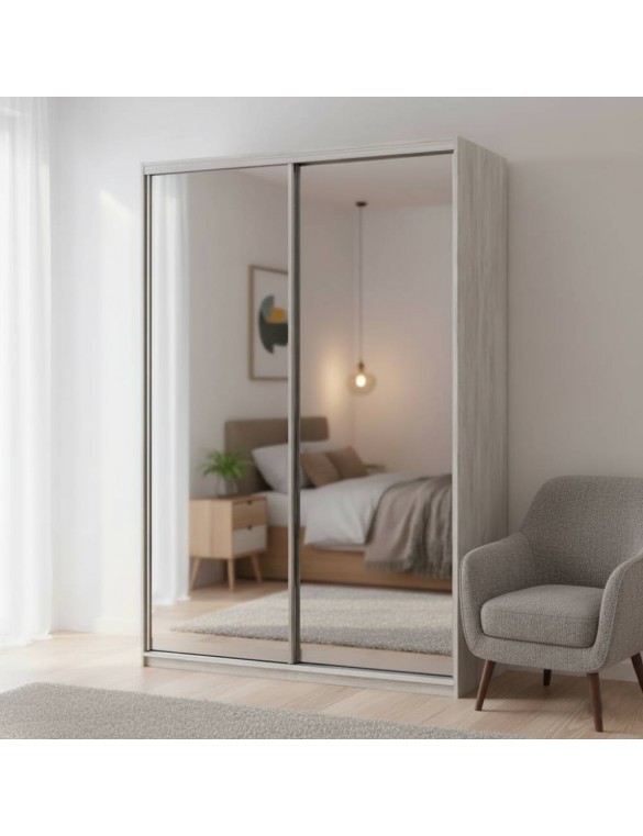 Шафа-купе Doros Сити Лайт Сосна Натти 2 Дзеркала 150х45х225 (DRS-011963)