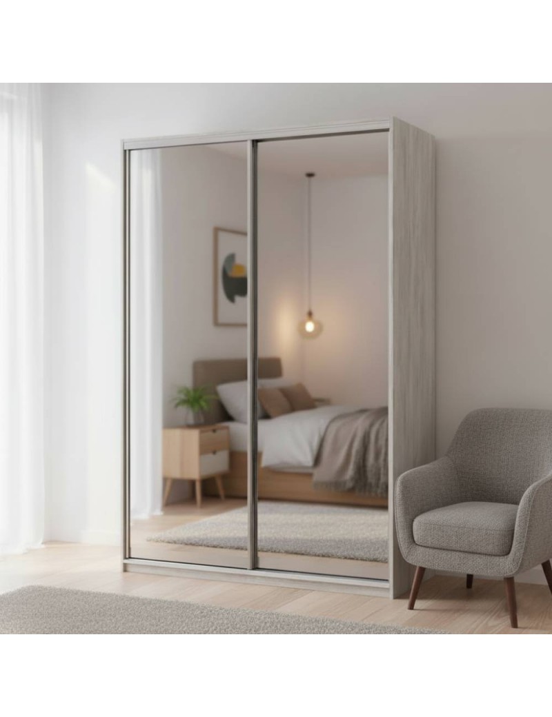 Шафа-купе Doros Сити Лайт Сосна Натти 2 Дзеркала 150х45х225 (DRS-011963)