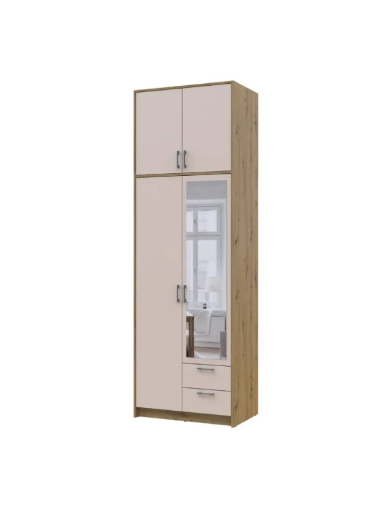 Антресоль висока Doros Ронді Дуб Артизан/Кашемір 2 ДСП 82х52х65 (DRS-011908)