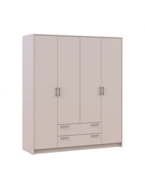 Шафа для одягу Doros Ронді Кашемір 4 ДСП 160х52х195 (80738477) (DRS-012191)