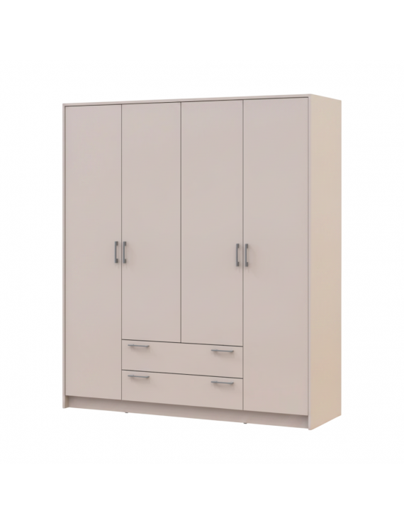 Шафа для одягу Doros Ронді Кашемір 4 ДСП 160х52х195 (80738477) (DRS-012191)