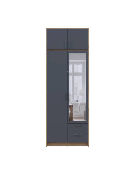 Антресоль Doros Ронді Дуб Артизан/Графіт 2 ДСП 82х52х41 DRS-011606 (80737812)