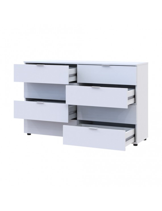 Комод Doros Рон 8 Білий 8 шухляд 130х38х81 DRS-011774 (41516172)