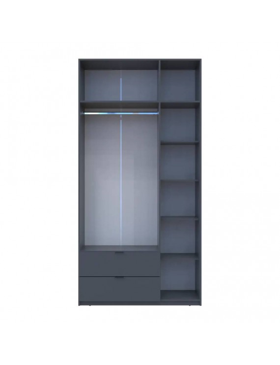 Шафа для одягу Doros Лукас Графіт 3ДСП 120х50х240 DRS-011650 (80737797)