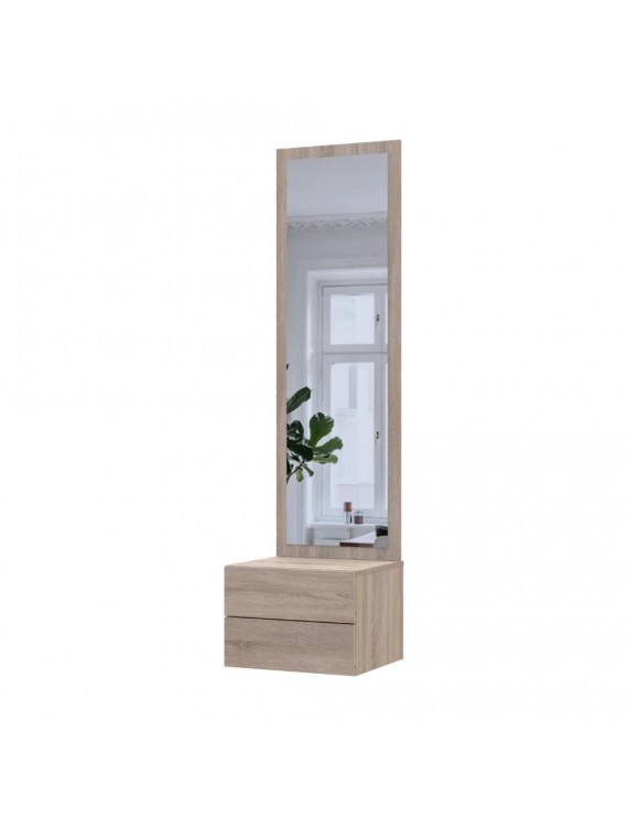 Підвісна тумба з дзеркалом Doros Сола 45х40х168,6 Графіт DRS-011743 (44900345)