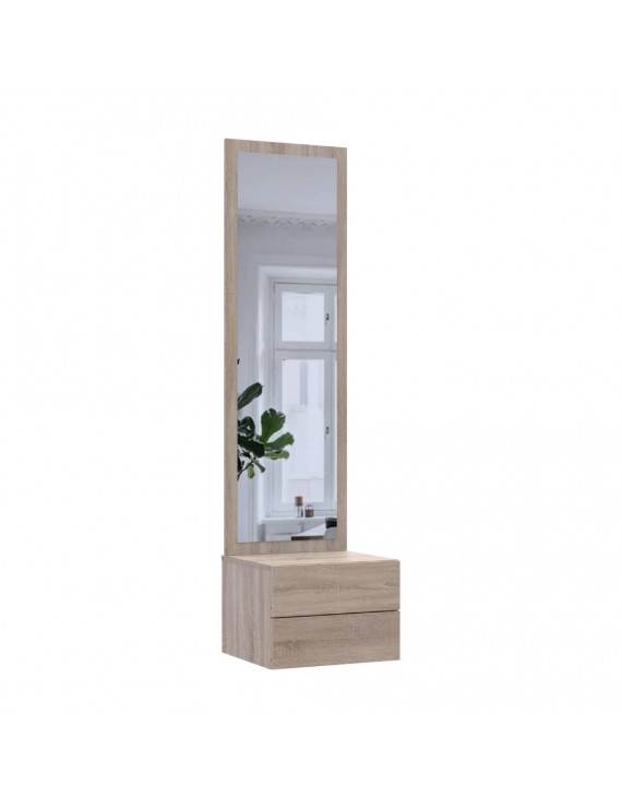 Підвісна тумба з дзеркалом Doros Сола 45х40х168,6 Графіт DRS-011743 (44900345)