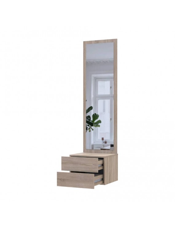 Підвісна тумба з дзеркалом Doros Сола 45х40х168,6 Графіт DRS-011743 (44900345)