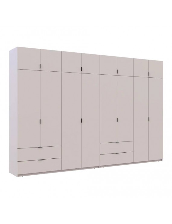 Шафа для одягу Doros Лукас Кашемір 4+4 ДСП 360х50х240 DRS-011722 (42005144)