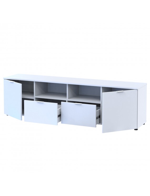 Тумба під ТВ Doros Рон 4 180х38х50 см Білий (DRS-011298)