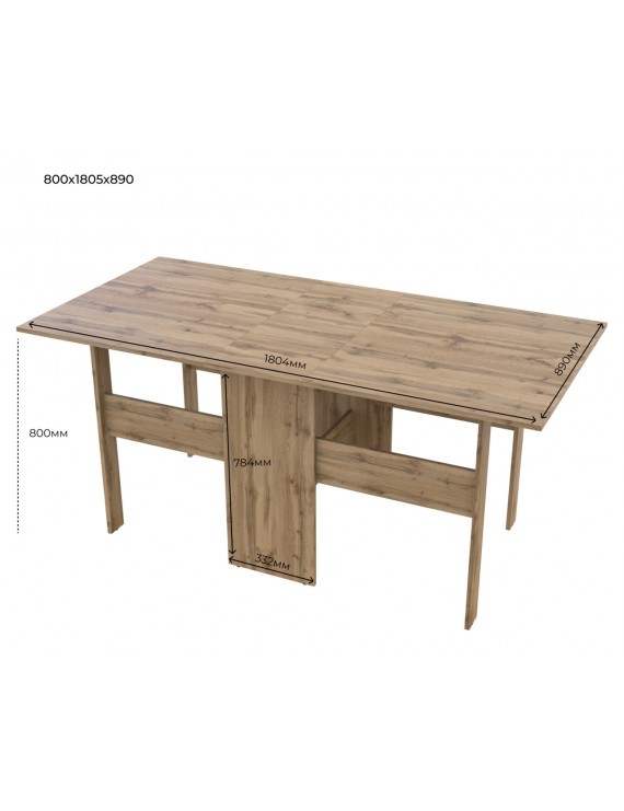 Столовий стіл Doros Торонто Дуб Артизан 180х89х80 (DRS-011506)
