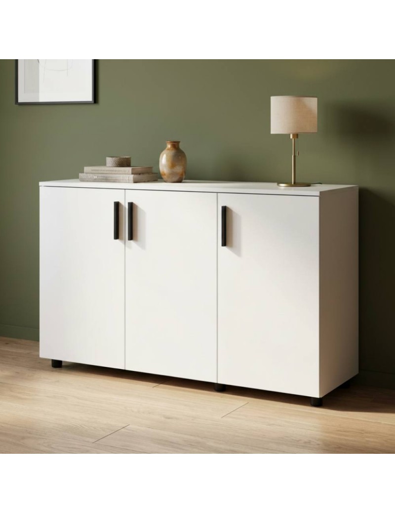 Комод Doros Торн Білий 3 ДСП 135х51.6х80 (DRS-012098)