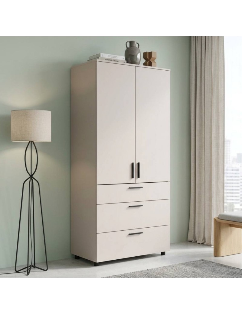 Шафа для одягу Doros Торн Кашемір 2 ДСП/3Ш (полиці) 90х51.6х200 (DRS-012028)
