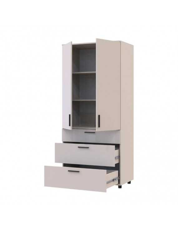 Шафа для одягу Doros Торн Кашемір 2 ДСП/3Ш (полиці) 90х51.6х200 (DRS-012028)