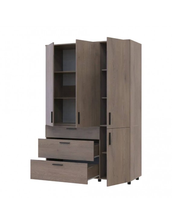 Шафа для одягу Doros Торн Кремона Канноло 3 ДСП/3Ш (полиці) 135х51.6х200 (DRS-012068)