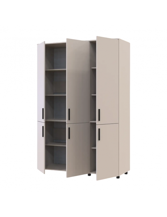 Шафа для одягу Doros Торн Кашемір 3 ДСП (полиці) 135х51.6х200 (DRS-012058)