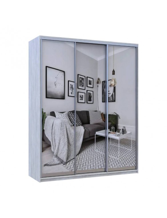 Шафа-купе Doros City Light Сосна Натти 3 Дзеркала 225х60х225 (DRS-011974)