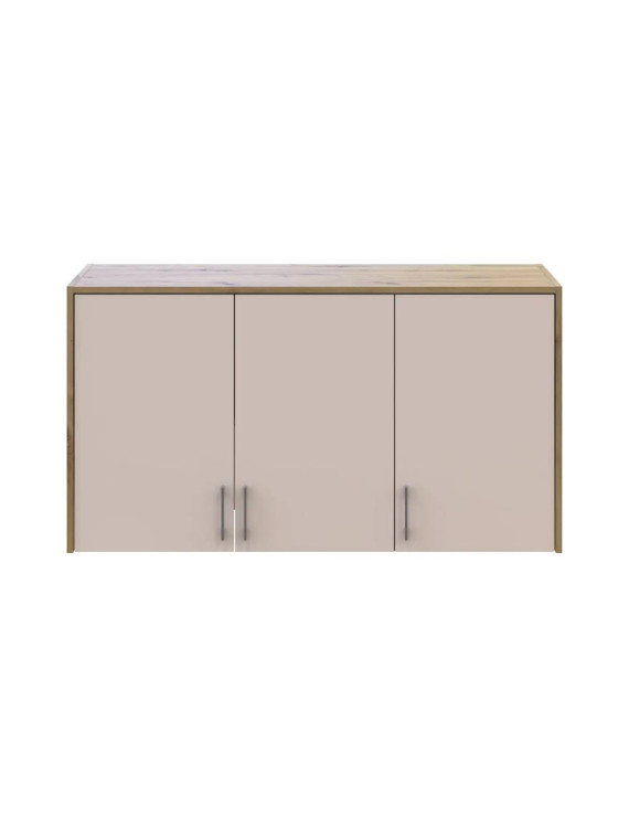 Антресоль висока Doros Ронді Дуб Артизан/Кашемір 3 ДСП 121х52х65 (DRS-011909)