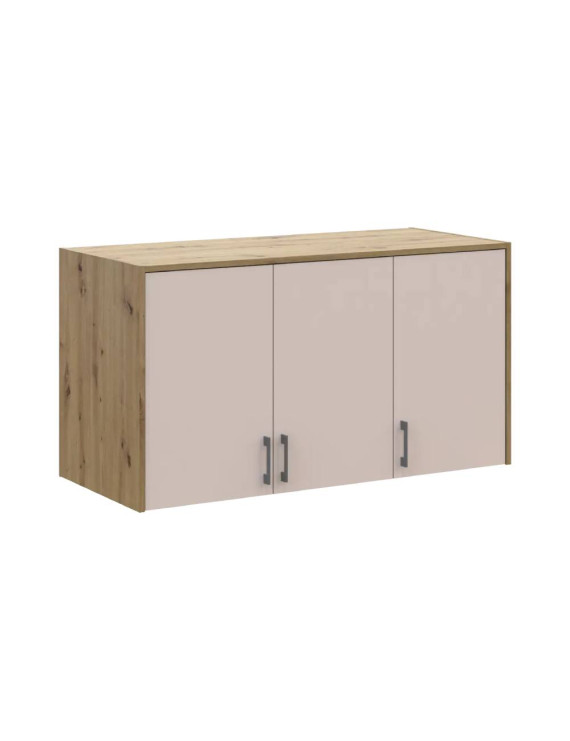 Антресоль висока Doros Ронді Дуб Артизан/Кашемір 3 ДСП 121х52х65 (DRS-011909)