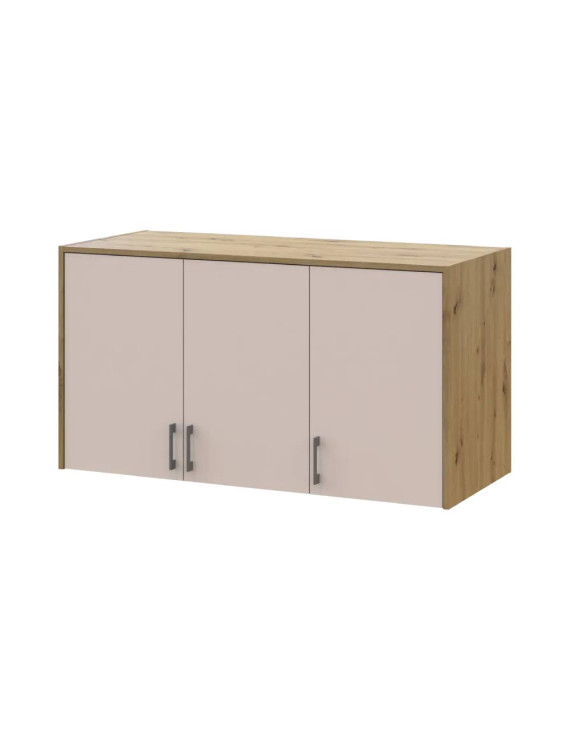 Антресоль висока Doros Ронді Дуб Артизан/Кашемір 3 ДСП 121х52х65 (DRS-011909)