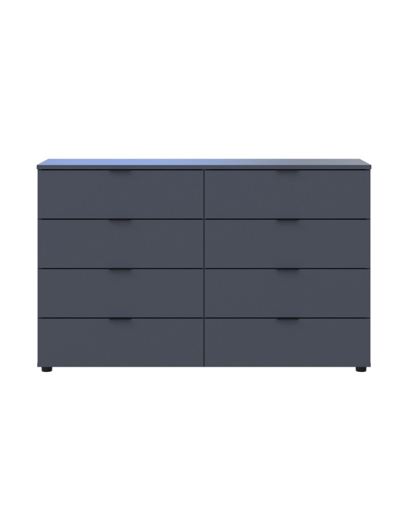Комод Doros Рон 8 Графіт 8 шухляд 130х38х81 DRS-011775 (41516173)