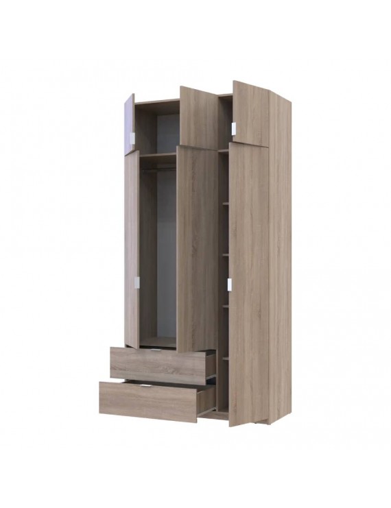 Шафа для одягу Doros Лукас Дуб Сонома 3ДСП 120х50х240 DRS-011651 (80737799)