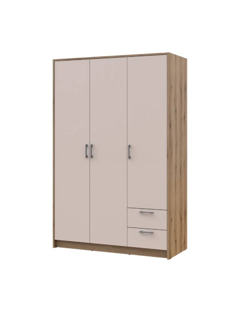 Шафа для одягу Doros Ронді Дуб Артизан/Кашемір 3ДСП 121х52х195 DRS-011661 (80737815)
