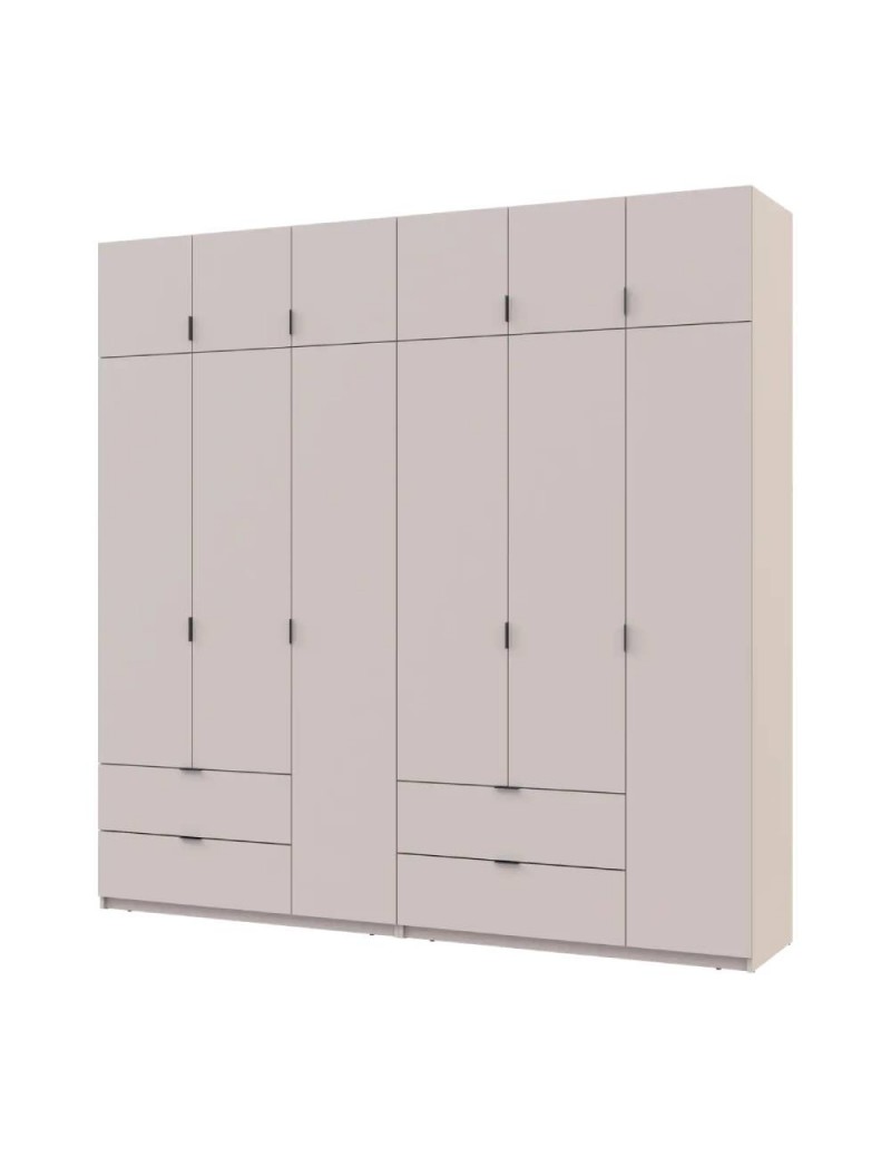 Шафа для одягу Doros Лукас Кашемір 3+3 ДСП 240х50х240 DRS-011713 (42005108)