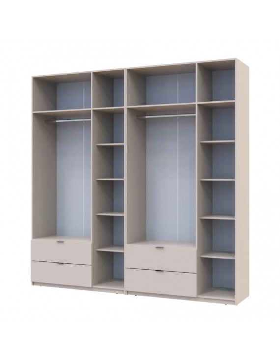 Шафа для одягу Doros Лукас Кашемір 3+3 ДСП 240х50х240 DRS-011713 (42005108)