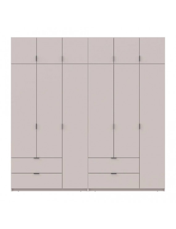 Шафа для одягу Doros Лукас Кашемір 3+3 ДСП 240х50х240 DRS-011713 (42005108)