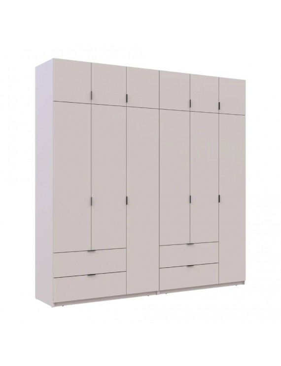 Шафа для одягу Doros Лукас Кашемір 3+3 ДСП 240х50х240 DRS-011713 (42005108)