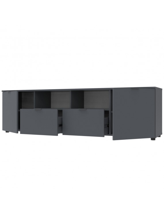 Тумба під ТВ Doros Рон 4 180х38х50 см Графіт (DRS-011299)