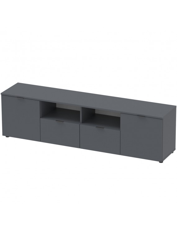 Тумба під ТВ Doros Рон 4 180х38х50 см Графіт (DRS-011299)