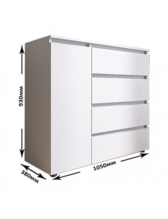 Комод Еверест КЛ-3 Лайт (телескопічні) 105х38х93 см Німфея Альба (DTM-4644)