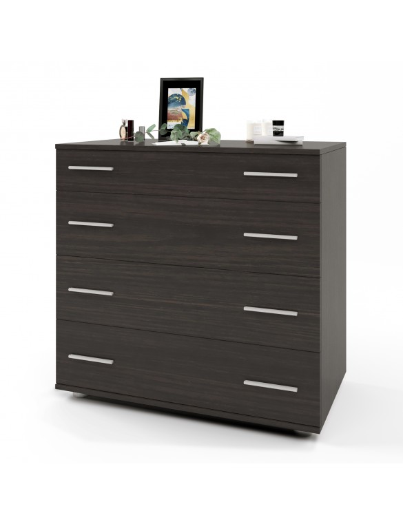 Маленький комод Еверест на 4 ящики К-1 80х45х73 венге темний (телескопи) (DTM-2444)