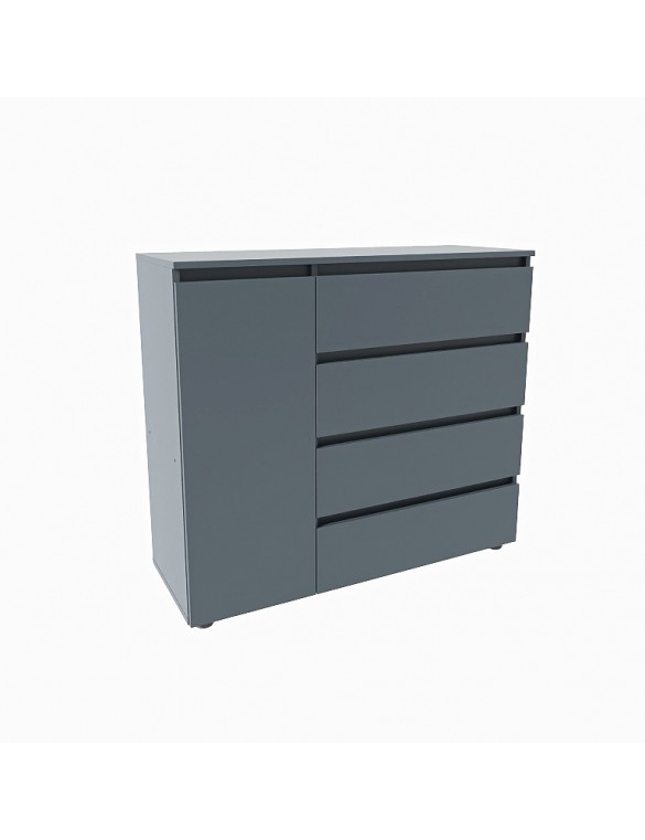 Комод Еверест КЛ-3 Лайт (телескопічні) 105х38х93 см Графіт (DTM-4898)