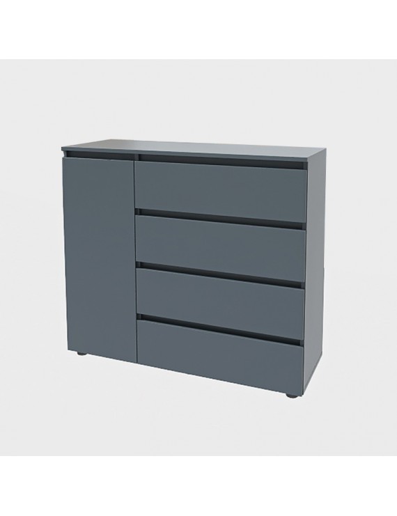 Комод Еверест КЛ-3 Лайт (телескопічні) 105х38х93 см Графіт (DTM-4898)