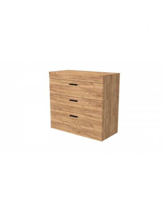 Комод Еверест на 3 ящики Соната-1 80х38х75 дуб крафт золотий (DTM-2694)