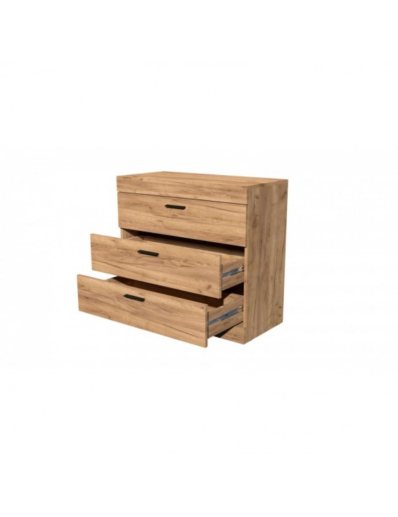 Комод Еверест на 3 ящики Соната-1 80х38х75 дуб крафт золотий (DTM-2694)