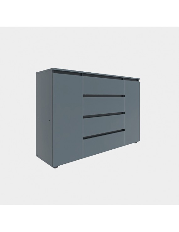 Комод Еверест КЛ-4 Лайт (телескопічні) 140х38х93 см Графіт (DTM-4899)