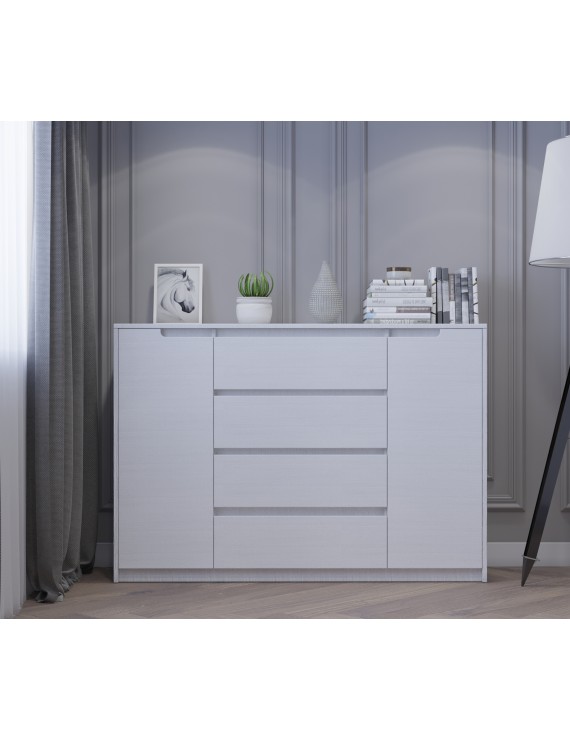 Великий комод для дому Еверест Мікс-3 (телескопи) 140х38х97 німфея альба (DTM-2467)