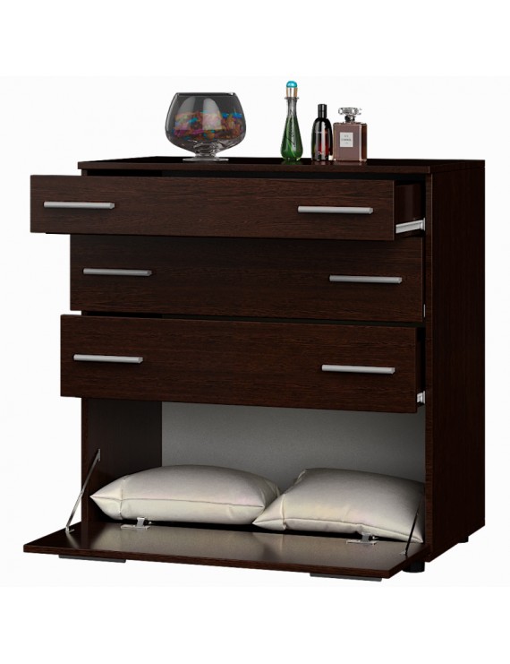 Комод для постільної білизни Еверест К-2 80х45х85 венге темний (телескопи) (DTM-2450)
