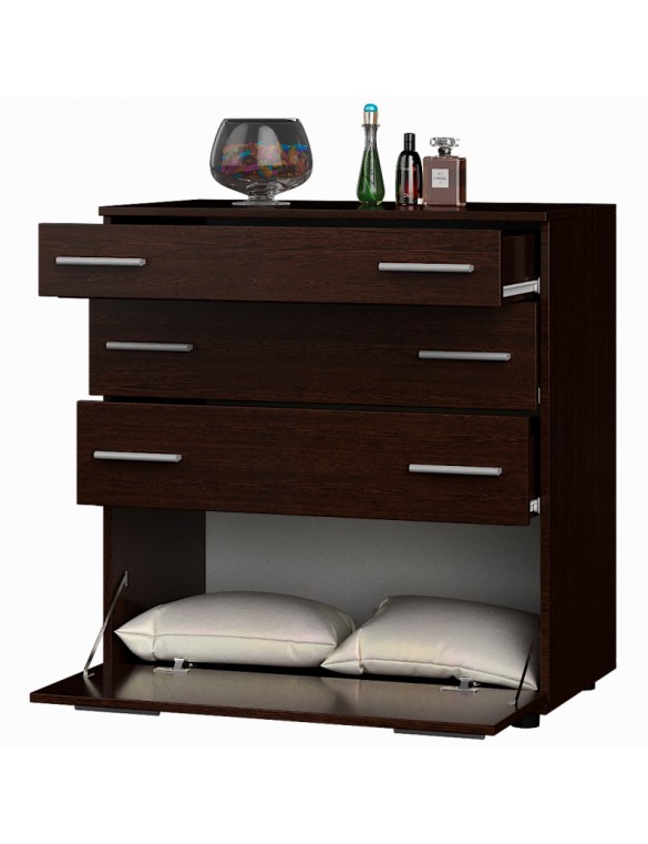 Комод для постільної білизни Еверест К-2 80х45х85 венге темний (телескопи) (DTM-2450)
