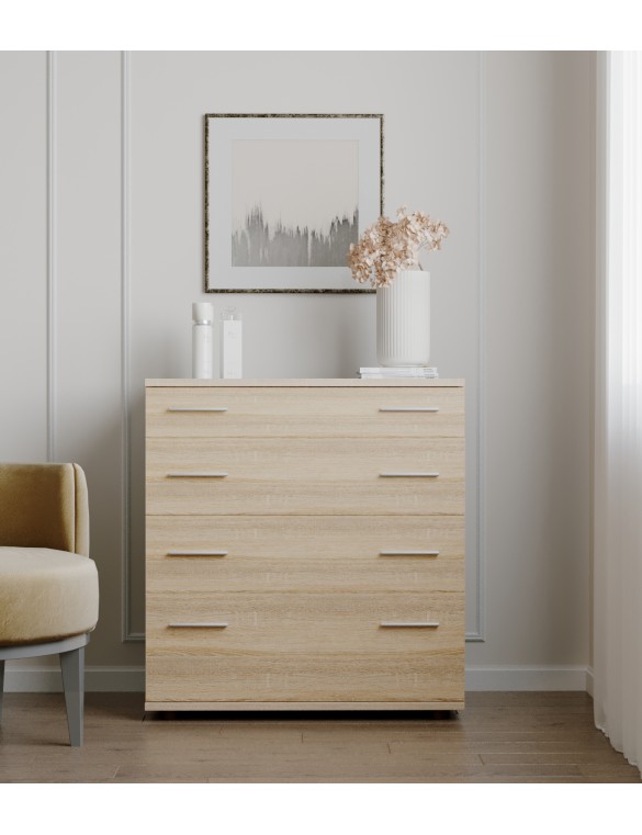 Комод для постільної білизни Еверест К-2 80х45х85 дуб сонома (телескопи) (DTM-2451)