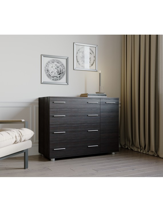 Комод для спальні Еверест з 4-ма ящиками К-3 (телескопи) 100х38х73 венге темний (DTM-2493)