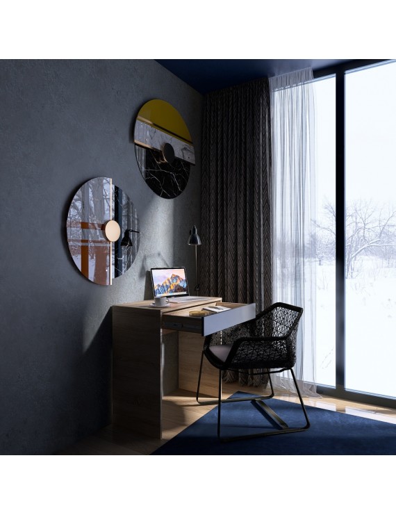 Стіл письмовий Міні з висувною шухлядою Еверест Сіті-750 75,2х38х74,6 см Дуб сонома/Графіт (DTM-071105)