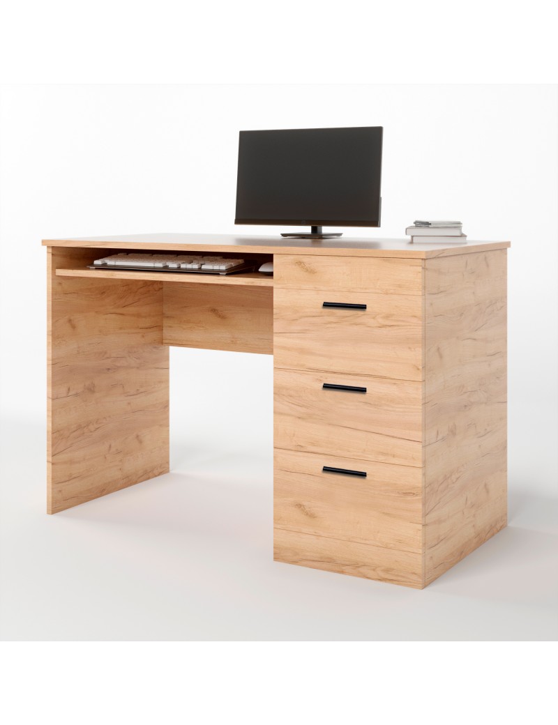 Стіл письмовий Еверест Соната (110х55х75,5) дуб крафт золотий (DTM-2720)